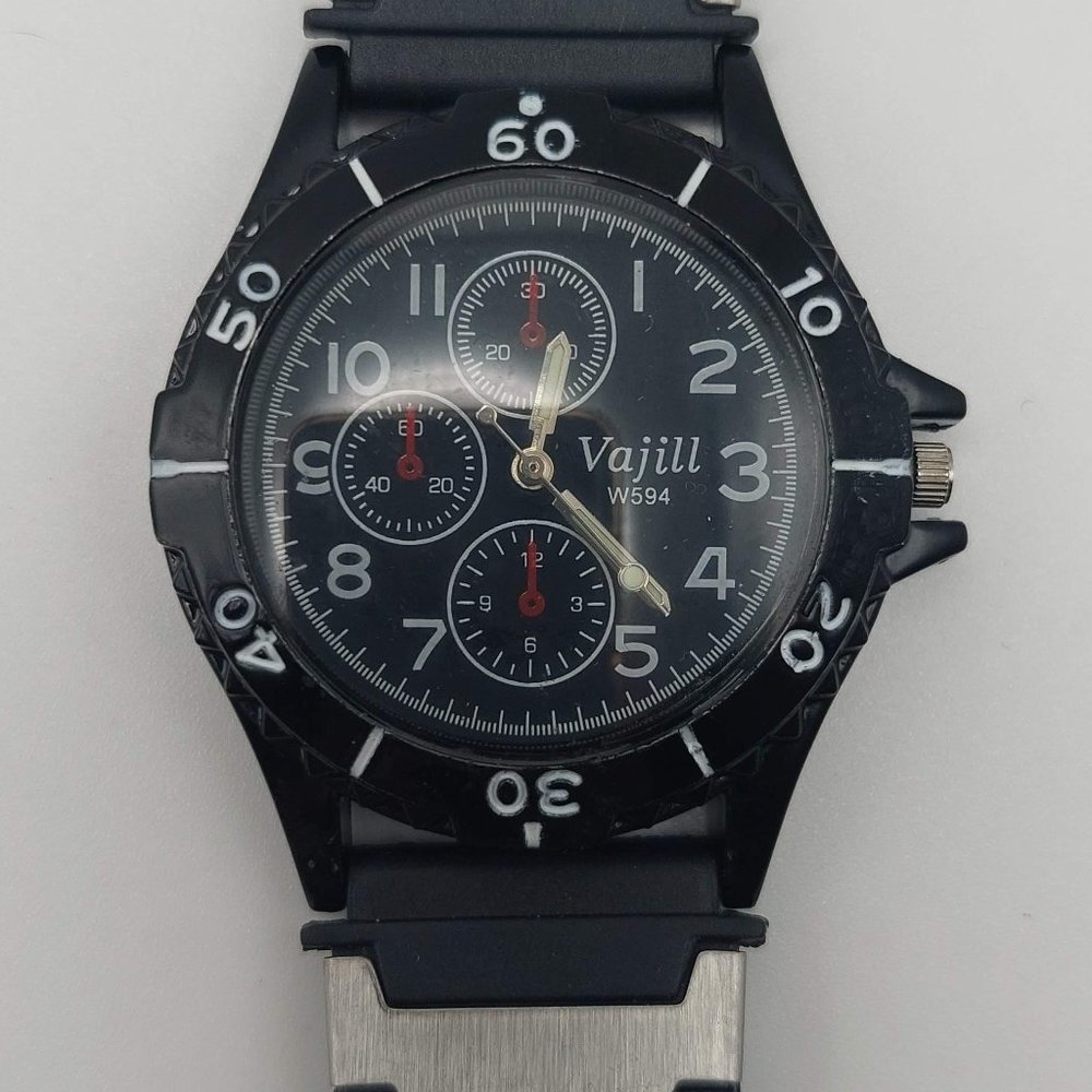 Black and Silver Watch